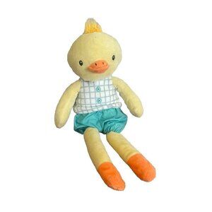 Spark Create Imagine Duck Rattle Plush Clothes 16" Stuffed Animal Easter Spring
